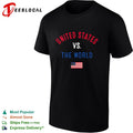United States American vs The World FIFA World Cup 2026 having flag shirt