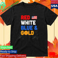 United States National Team 2026 Red White Blue Gold Shirt