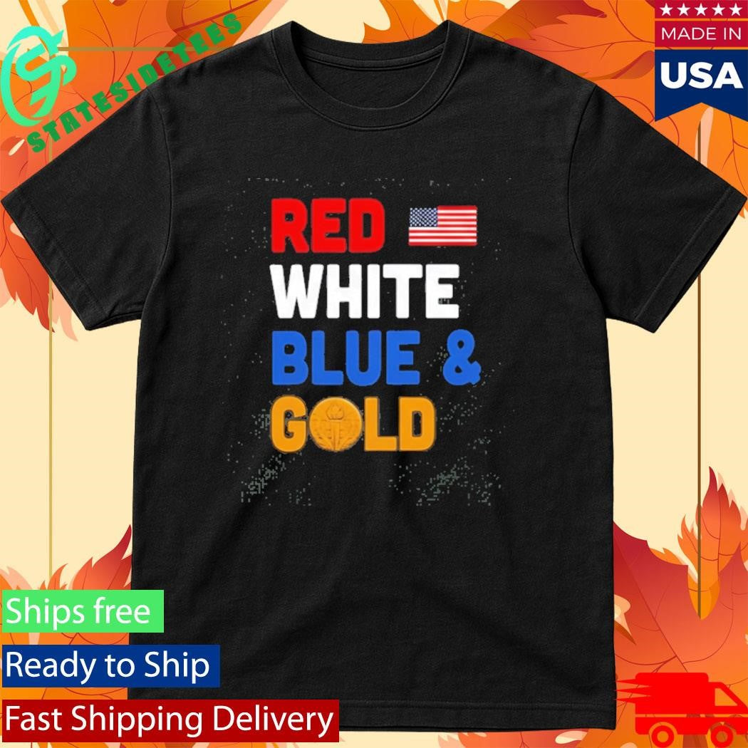 United States National Team 2026 Red White Blue Gold Shirt