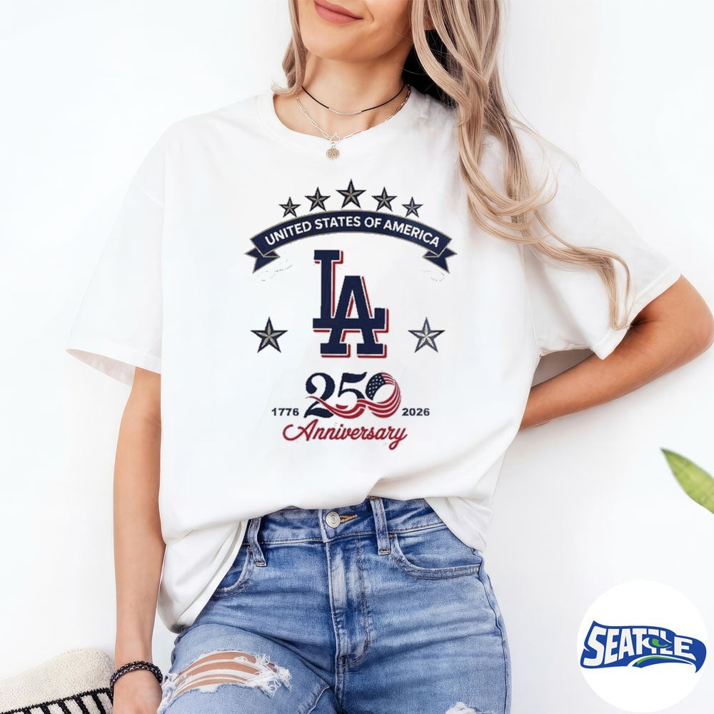 United States Of America Los Angeles Dodgers x America’s 250th Anniversary 2026 shirt