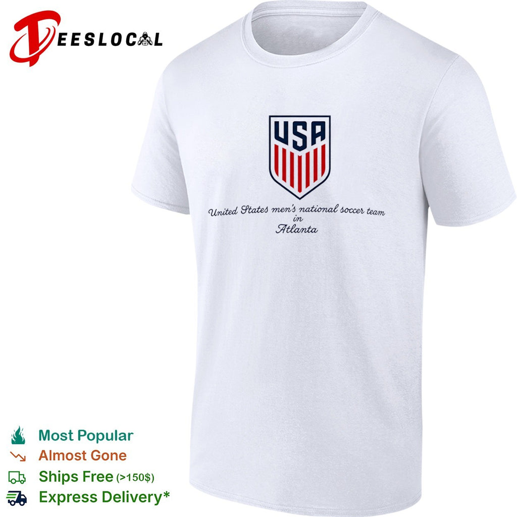 United States USA mens national soccer team crest in Atlanta shirt