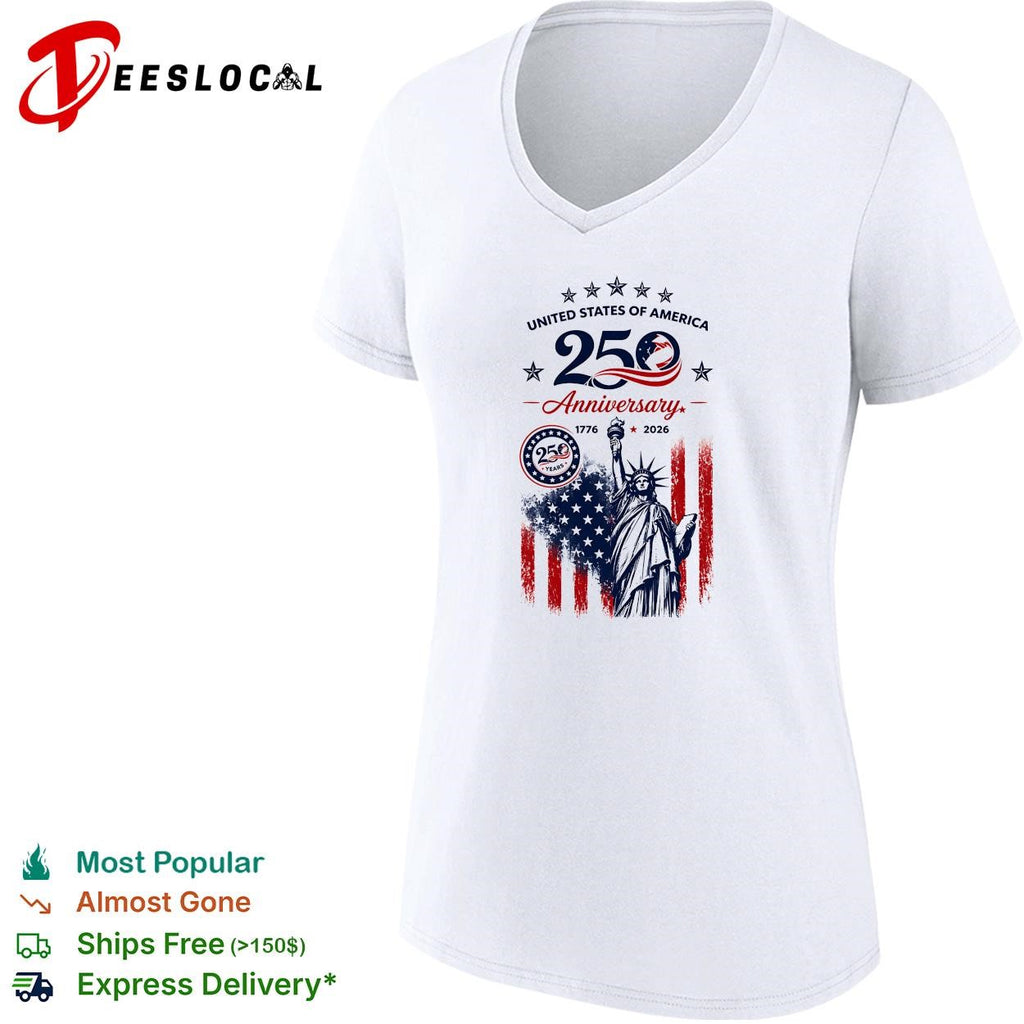 United States of America 250th anniversary statue of liberty shirt