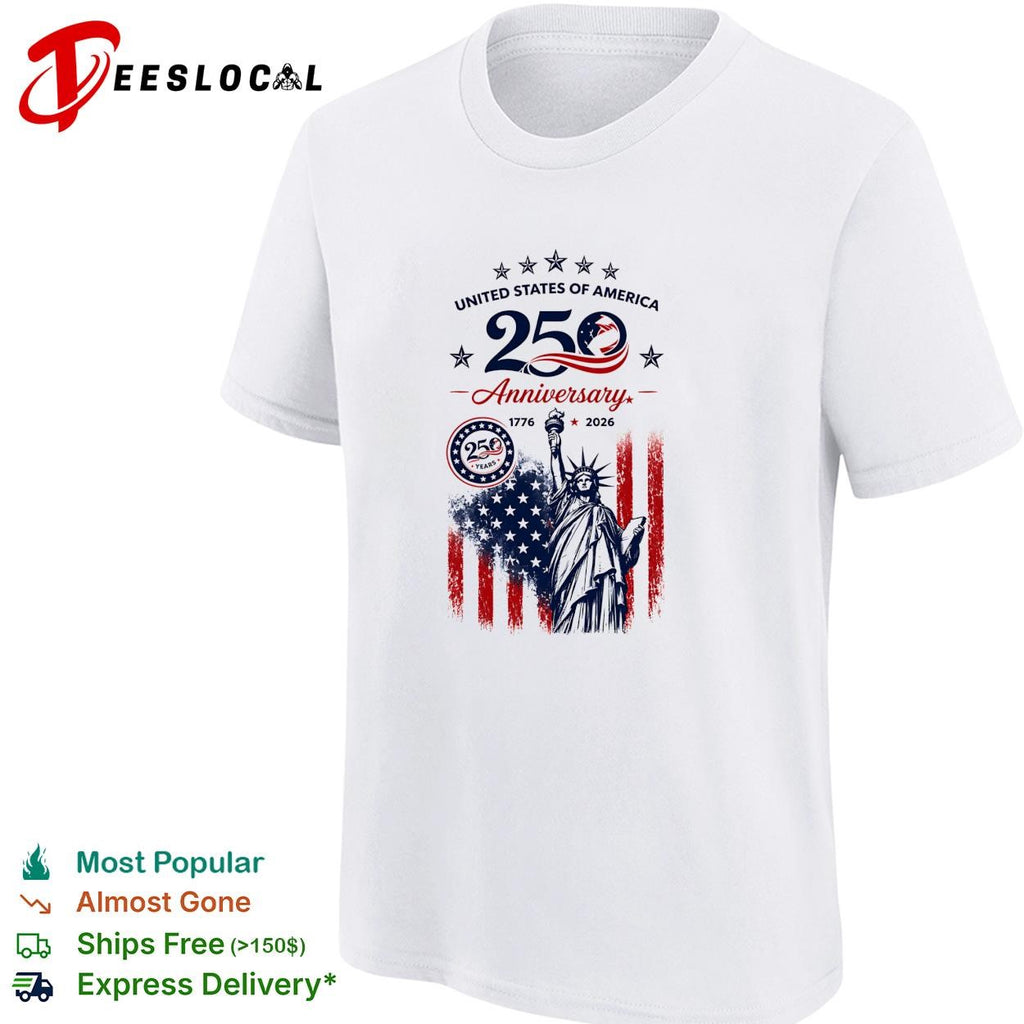 United States of America 250th anniversary statue of liberty shirt