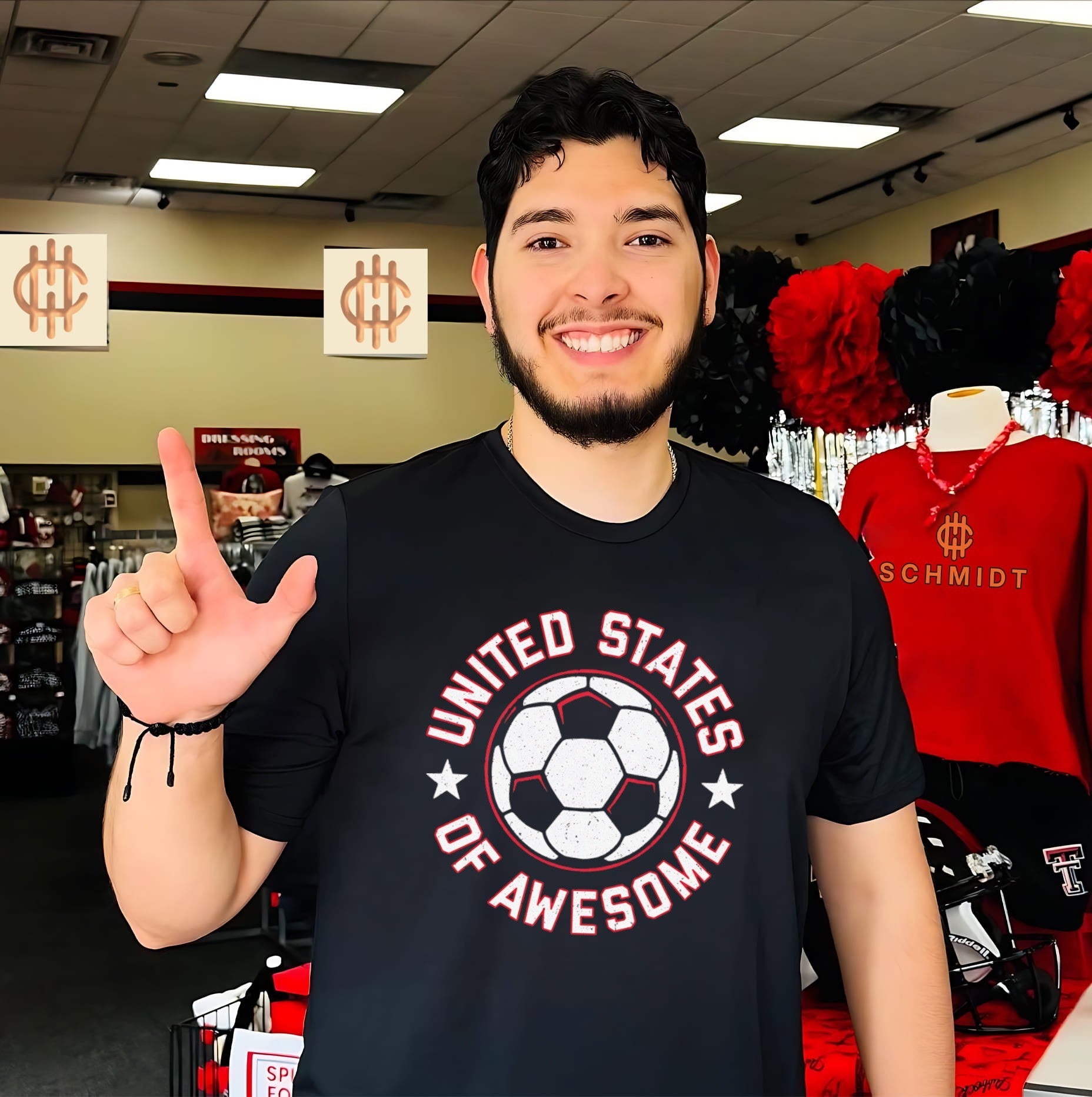 United States of Awesome Distressed Soccer shirt