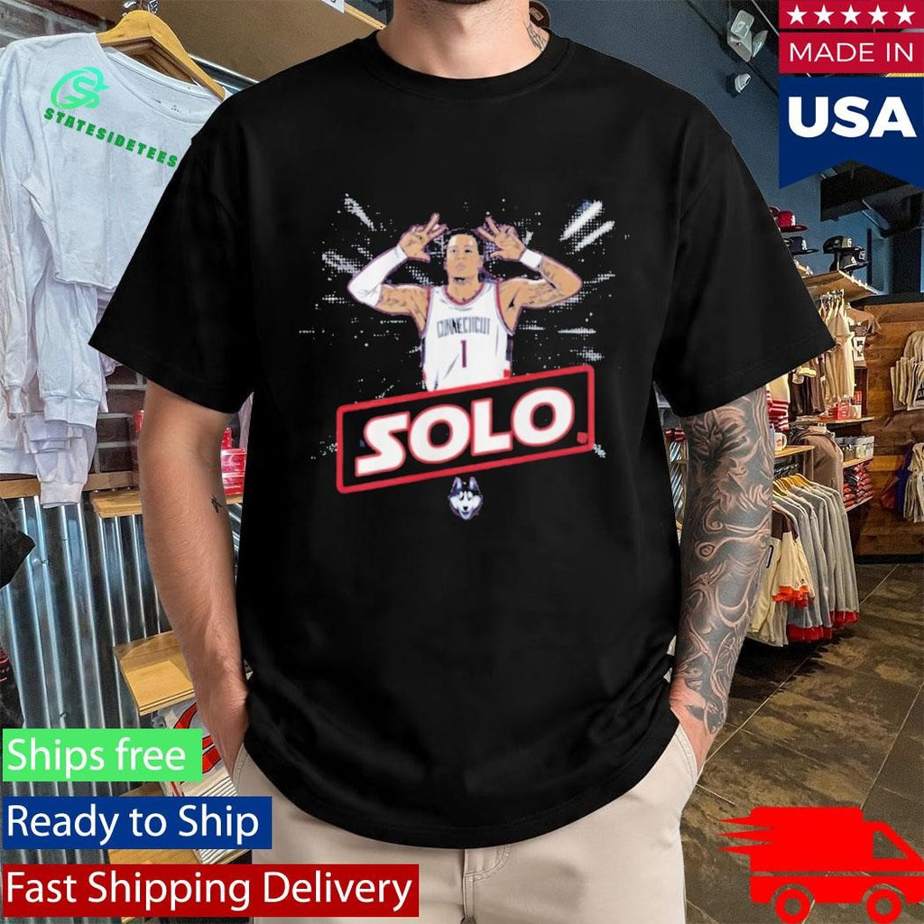 University Of Connecticut Huskies Basketball Solo Ball Name Pose Shirt