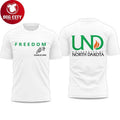 University of North Dakota Freedom Charlie Kirk 2025 New Two Sided Shirt