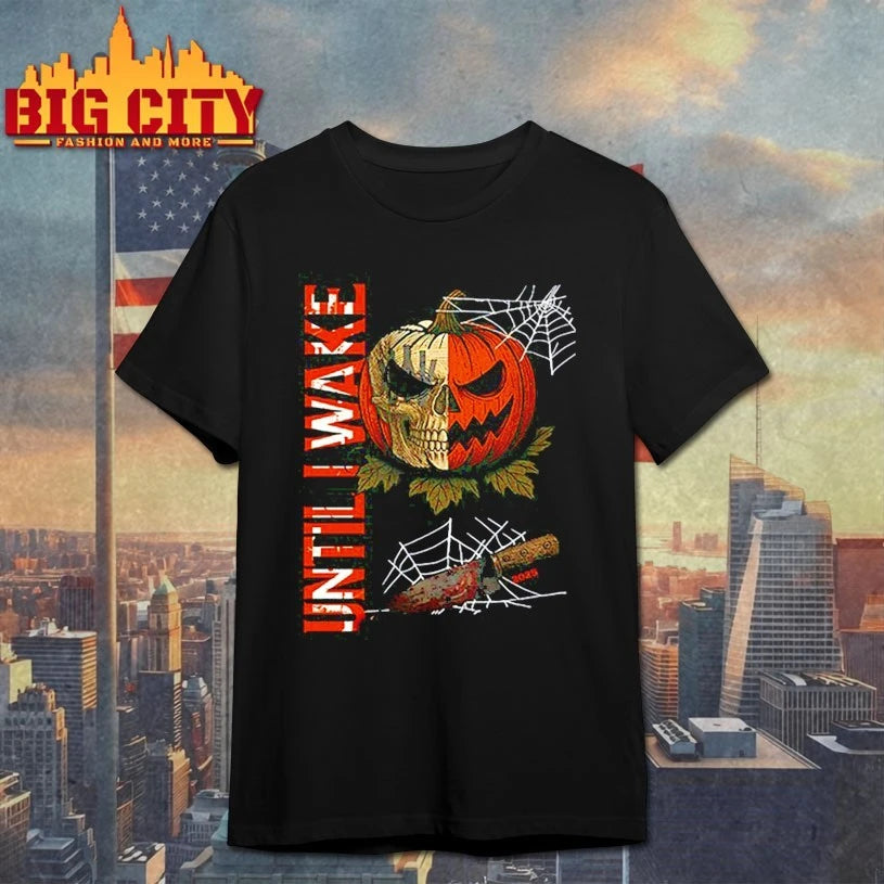 Until I Wake Pumpkin Skull Halloween 2025 Shirt