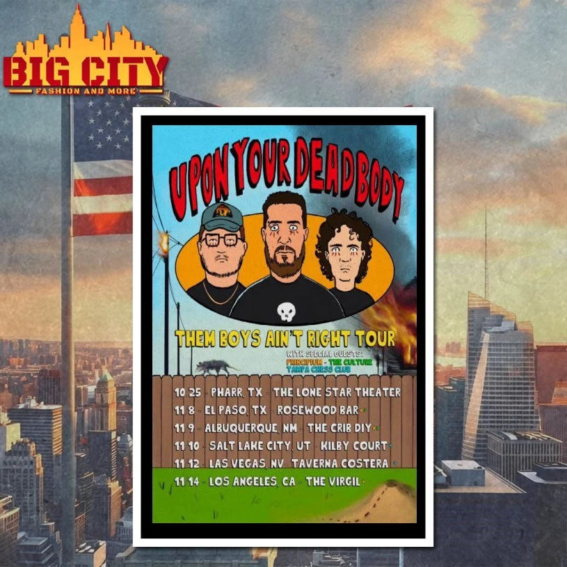 Upon Your Dead Body Fall Tour 2025 Poster Shirt