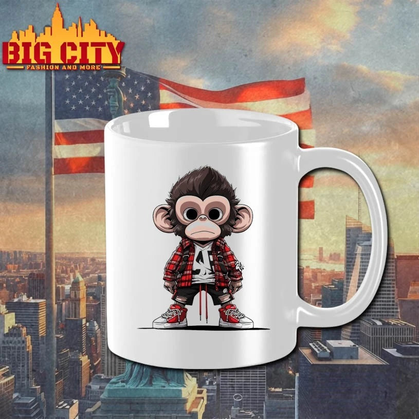 Urban Monkey in Plaid shirt