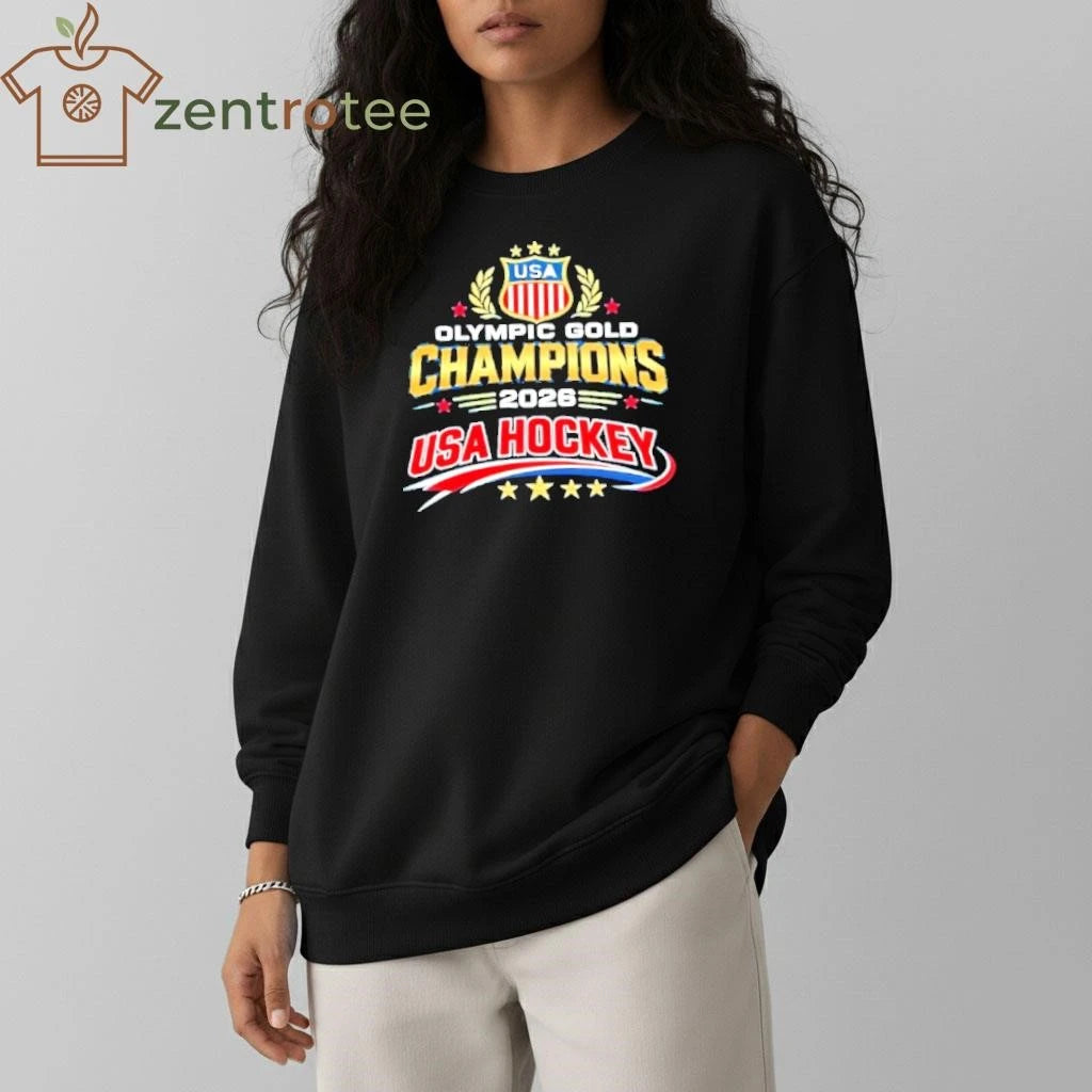 Usa Hockey 2026 Winter Olympic Gold Medal tee
