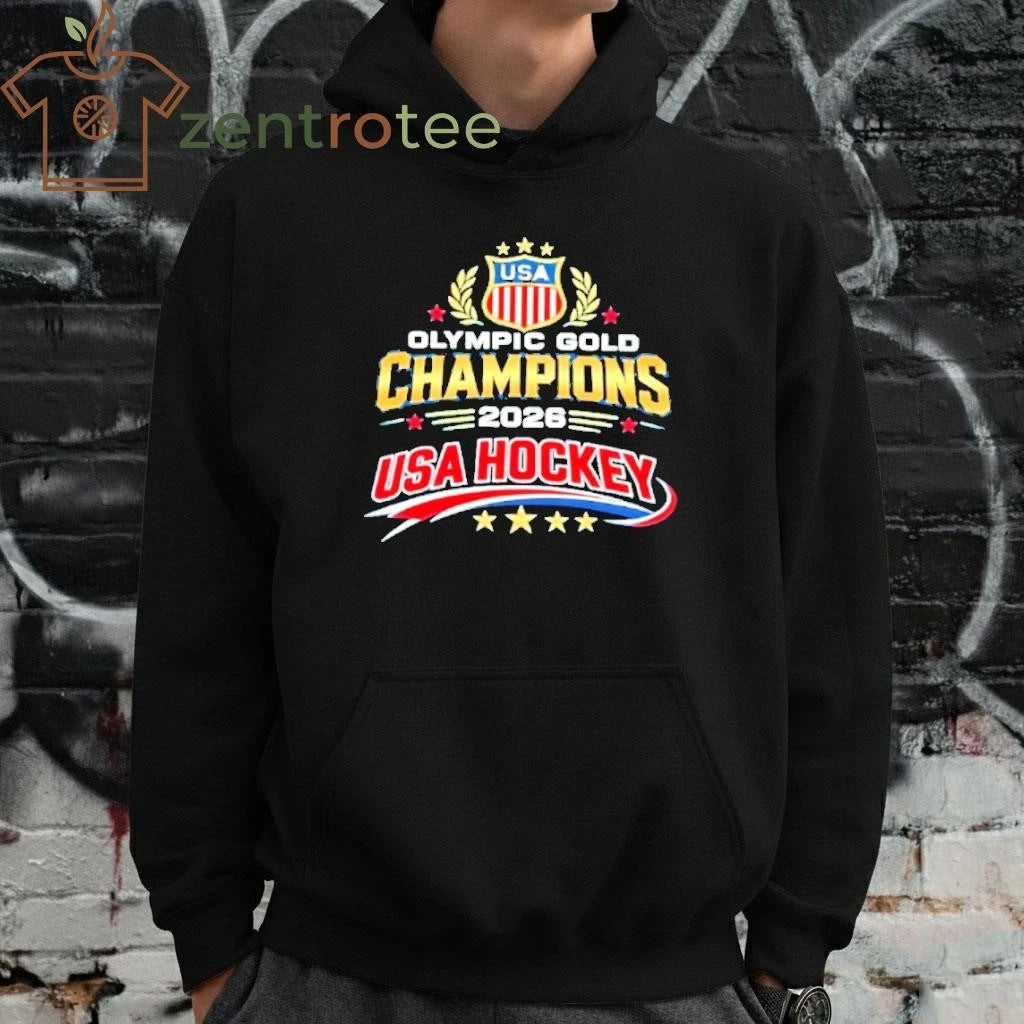 Usa Hockey 2026 Winter Olympic Gold Medal tee