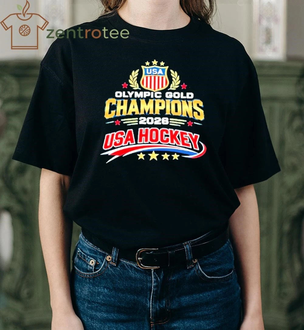 Usa Hockey 2026 Winter Olympic Gold Medal tee