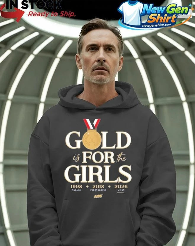 Usa Hockey Gold Is For The Girls Shirt