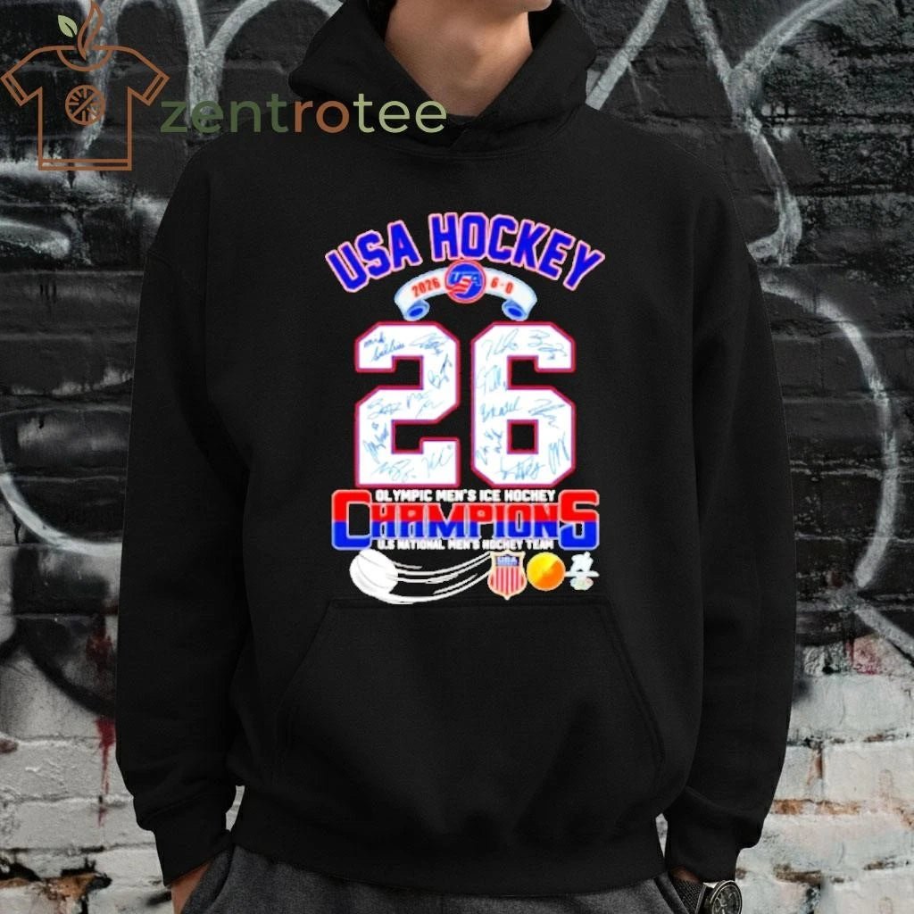 Usa Hockey Olympic Mens Ice Hockey Champions U 26 tee