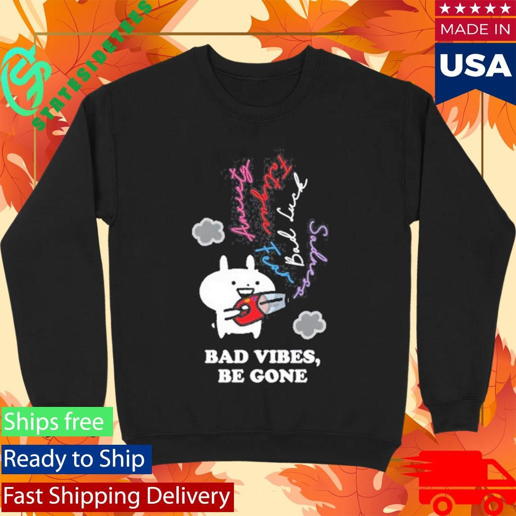 Usagyuuun Bad Vibes Be Gone  Shirt