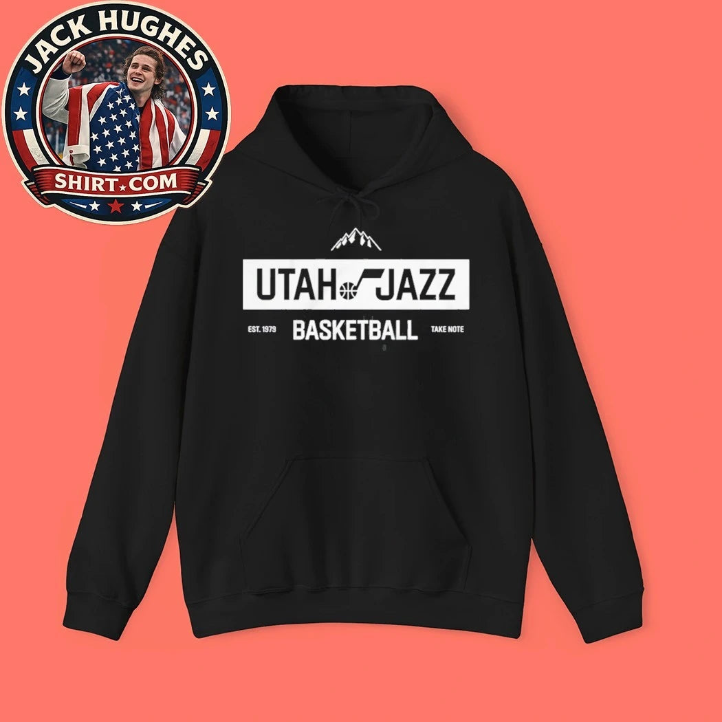 Utah Jazz Basketball Take Note Est 1979 T-Shirt