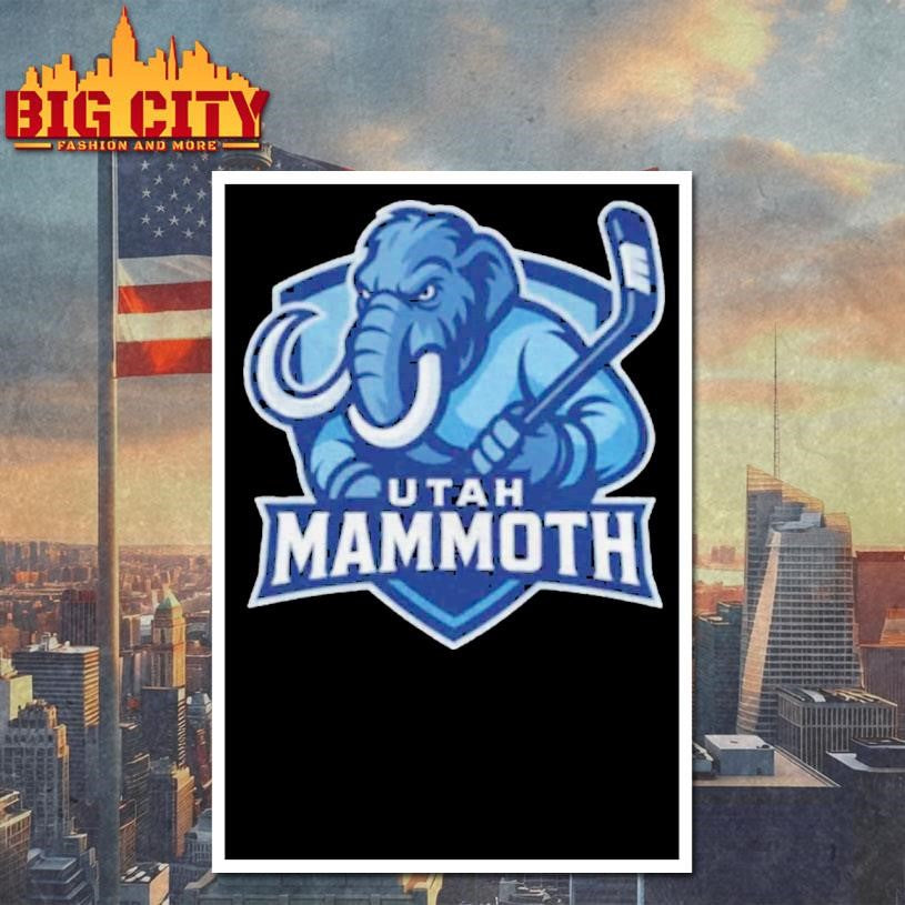 Utah Mammoth Mascot Tusky Nhl Hockey 2025 Logo Shirt