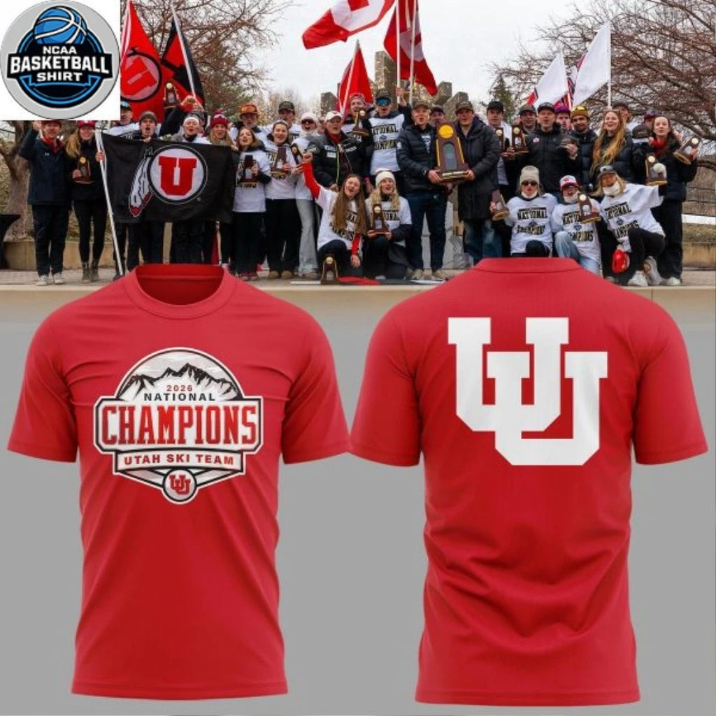 Utah Ski Team National Title NCAA Skiing Champions 2026 Hoodie T-Shirt