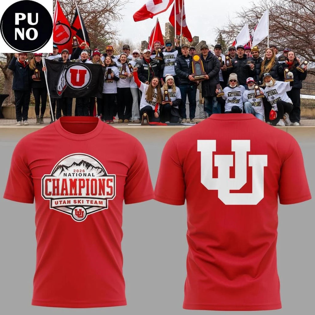 Utah Ski Team National Title NCAA Skiing Champions Shirt