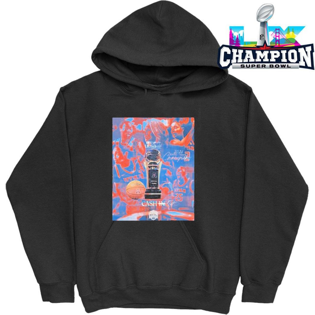 Utsa Roadrunners Women’s Basketball 2026 American Conference Tournament Champions Shirt