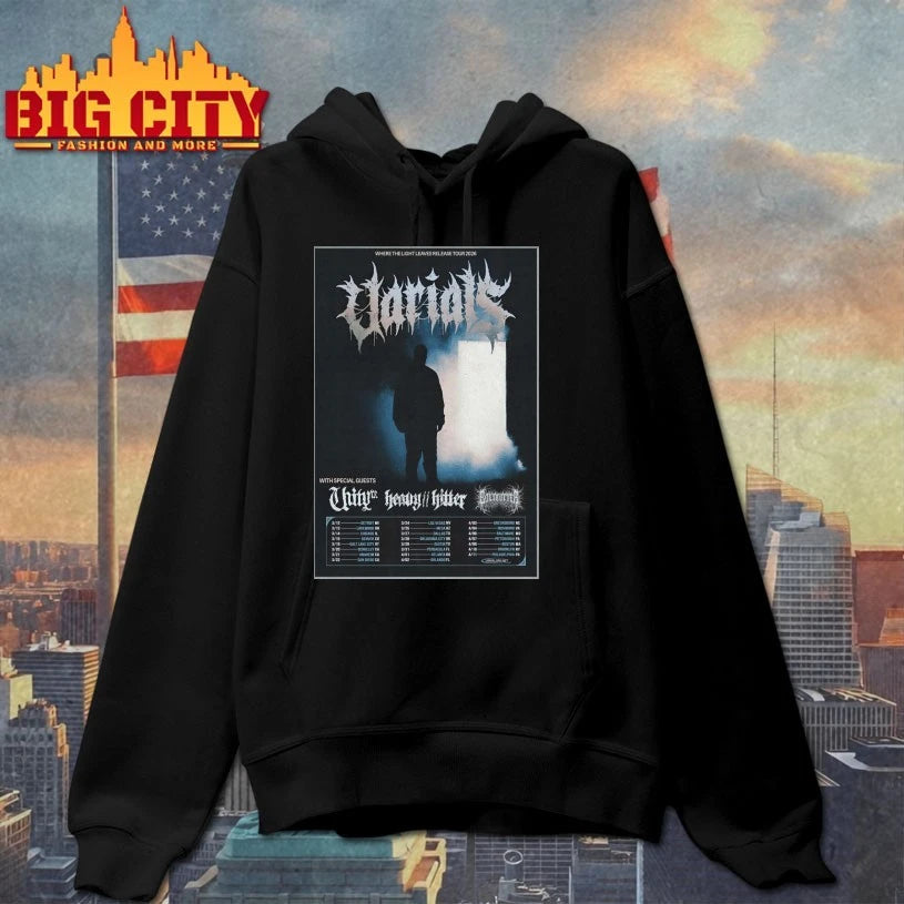 VARIALS Where The Light Leaves Release 2026 Shows Poster shirt