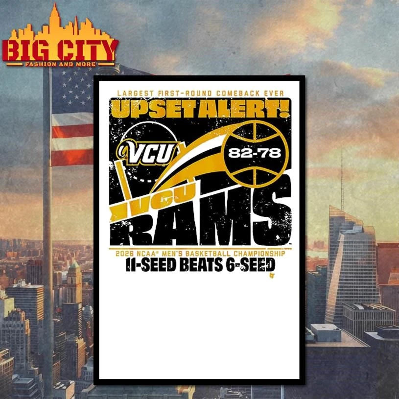 VCU Rams MBB 2026 March Madness Upset Alert Vintage Shirt