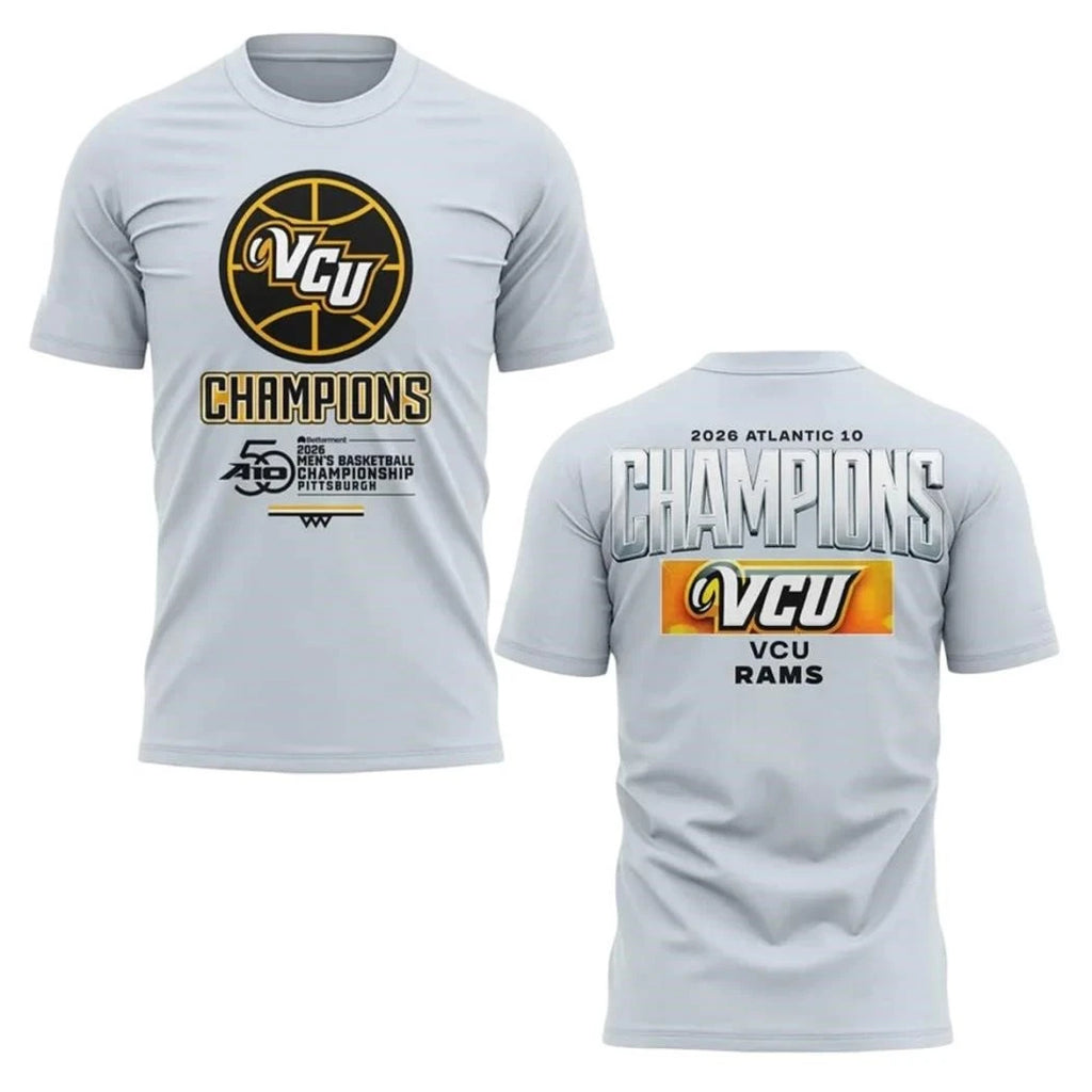 VCU Rams Men’s Basketball 2026 Atlantic 10 Champions Shirt
