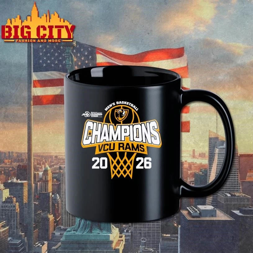 VCU Rams Men’s Basketball 2026 Atlantic 10 Tournament Champions Locker Room Shirt