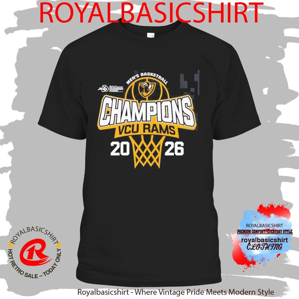VCU Rams Men’s Basketball 2026 Atlantic 10 Tournament Champions Locker Room T-Shirt