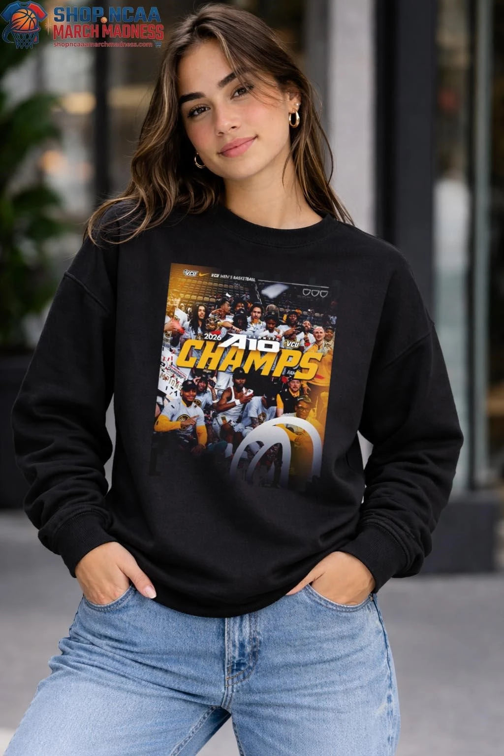 VCU Rams Men’s Basketball 2026 Atlantic 10 Tournament Champions T-Shirt VCU Rams