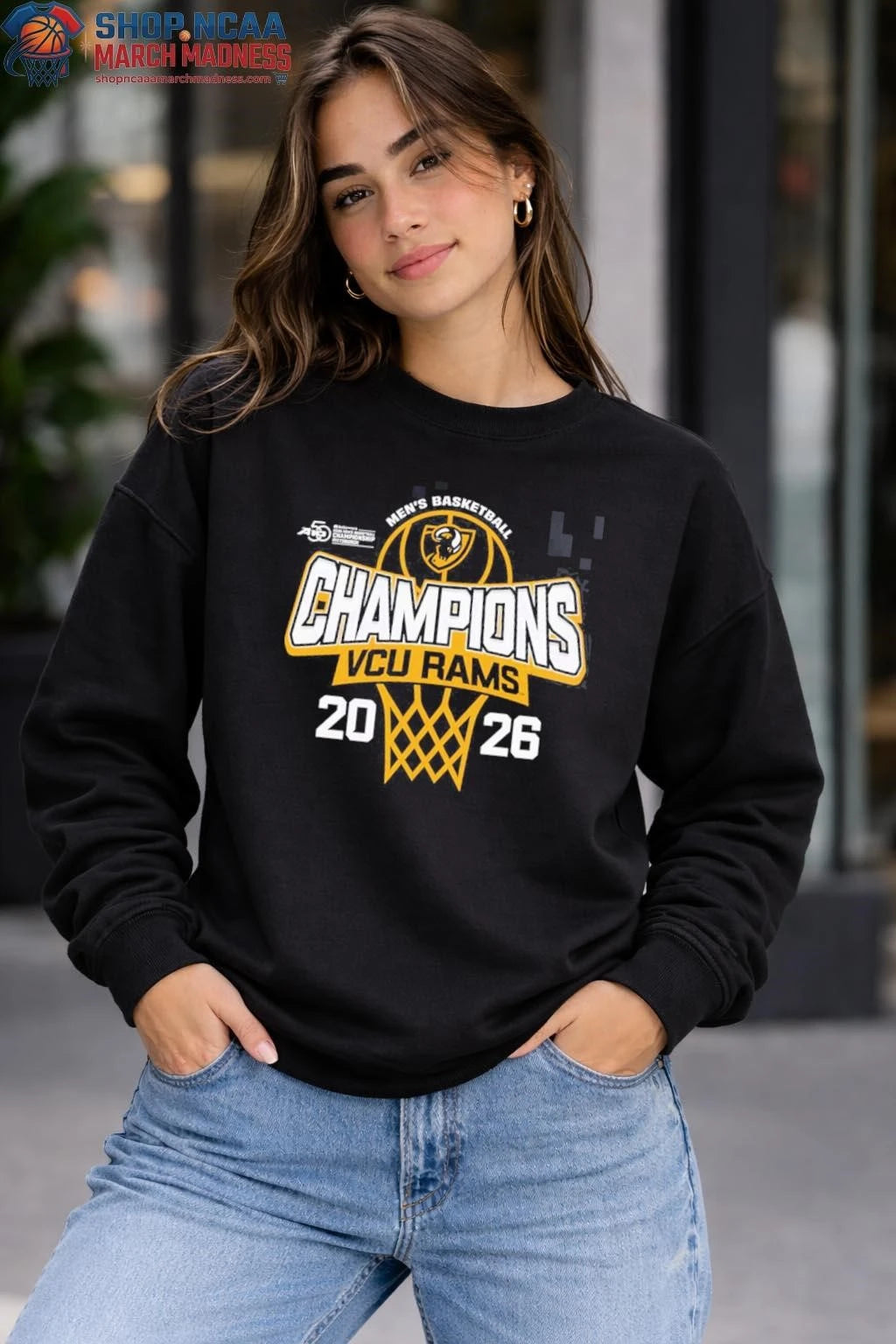VCU Rams Men’s Basketball 2026 Atlantic 10 Tournament ChampionsT-Shirt VCU Rams