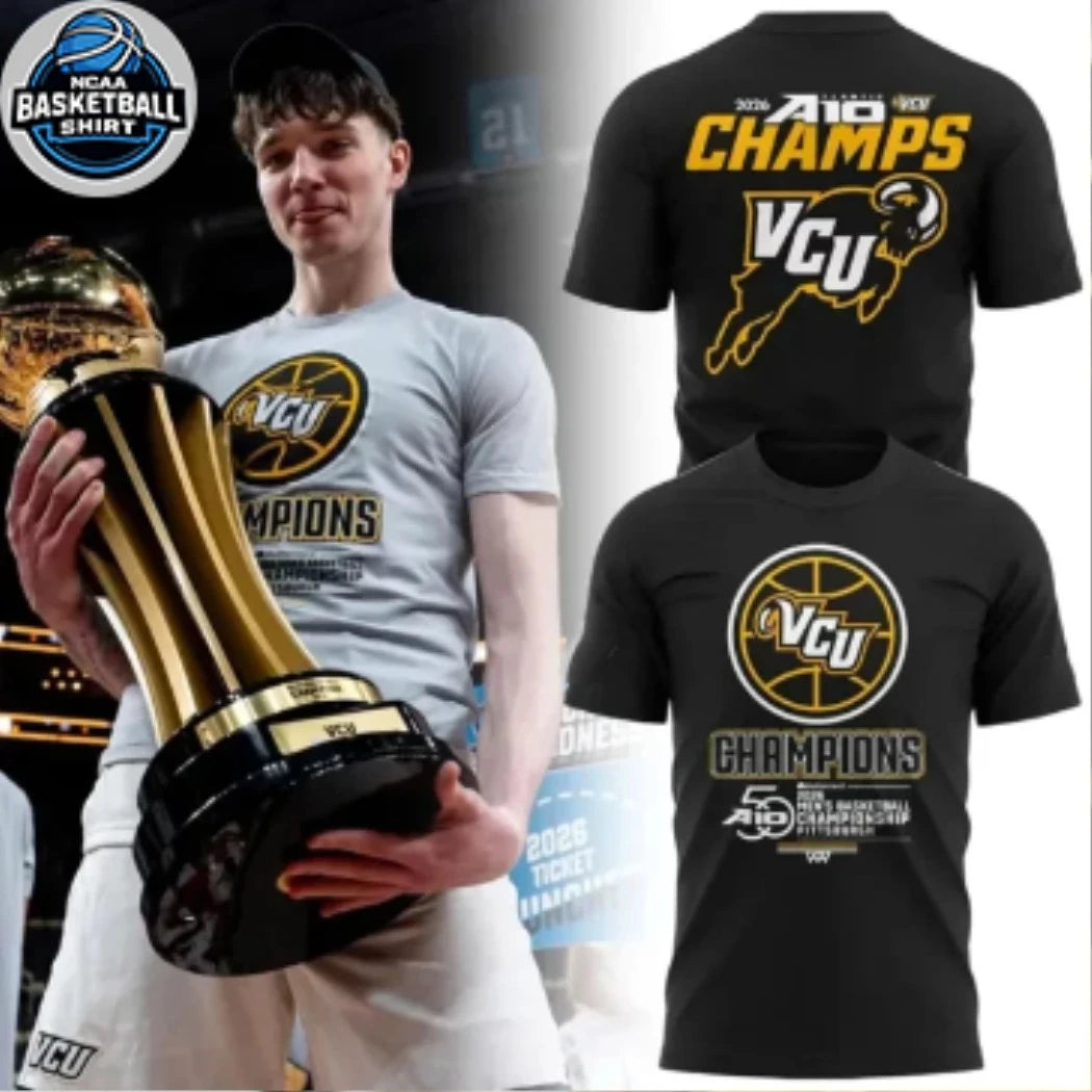 VCU Rams Men’s Basketball A-10 Champions Logo Shirt