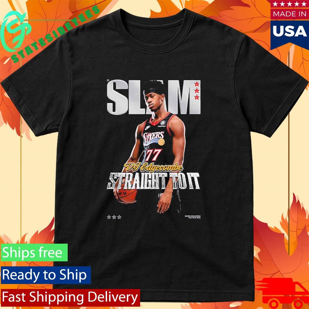 VJ Edgecombe On The SLAM 260 Magazine Straight To It Gold Metal Editions T-Shirt