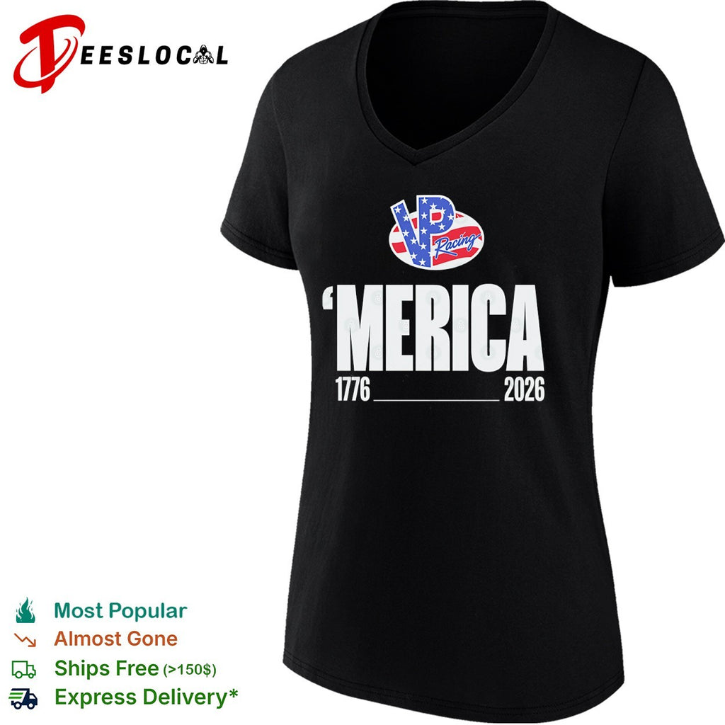 VP Racing ‘Merica 1776 2026 Patriotic Logo American Flag Inspired Racing shirt