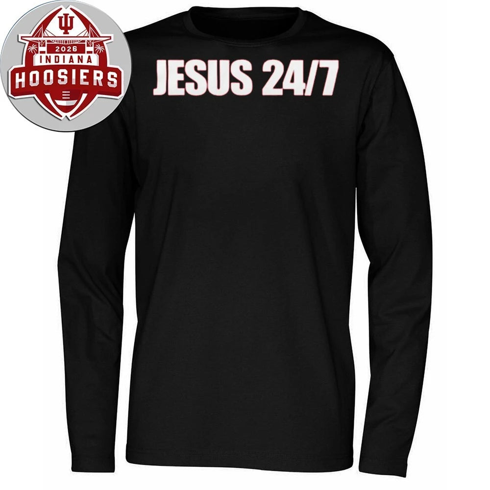 Valentina Gomez Wearing Jesus 24 7 Shirt