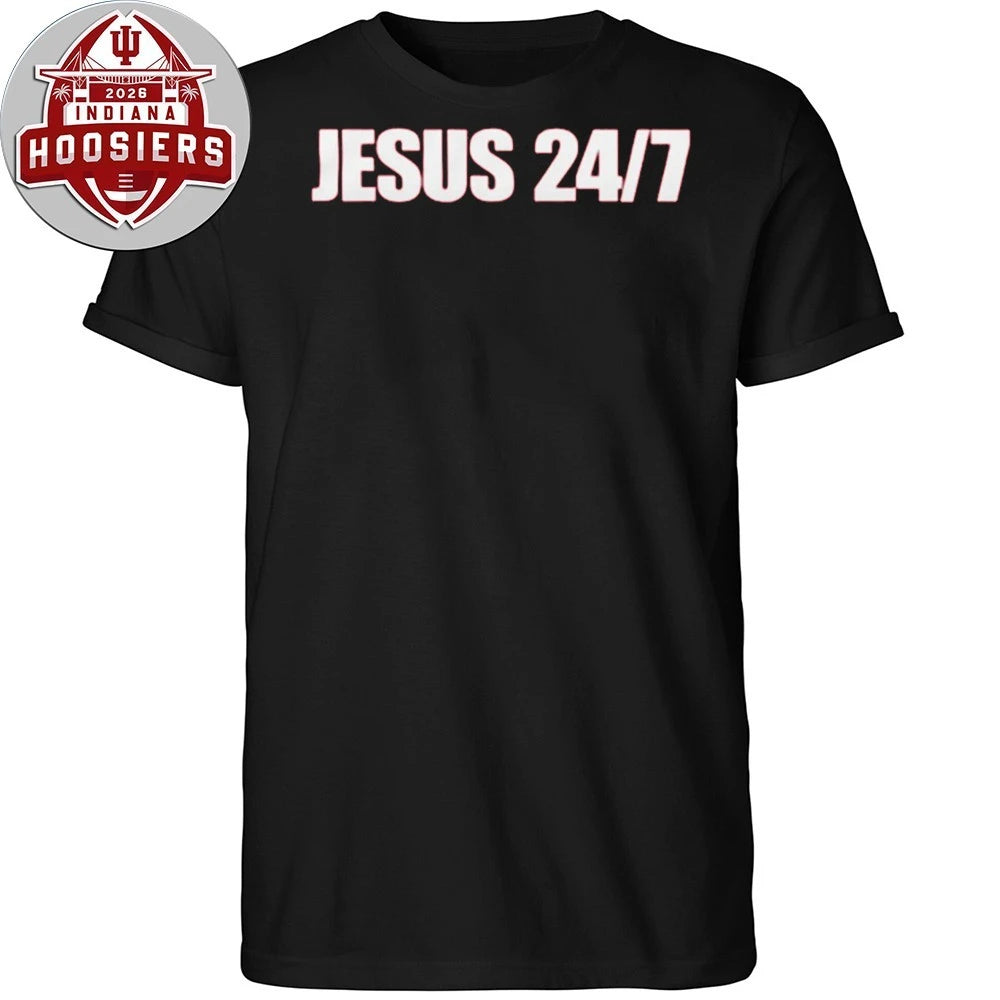 Valentina Gomez Wearing Jesus 24 7 Shirt
