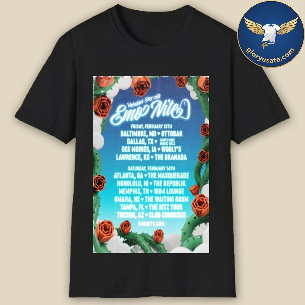 Valentine’s Day With Emo Nite Poster Shirt