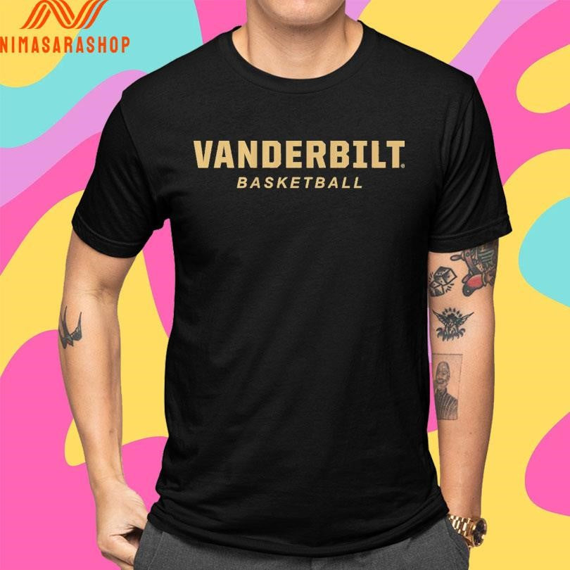 Vanderbilt Basketball Logo Stack Shirts