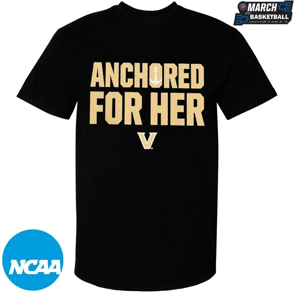Vanderbilt Commodores Anchored For Her T-Shirts