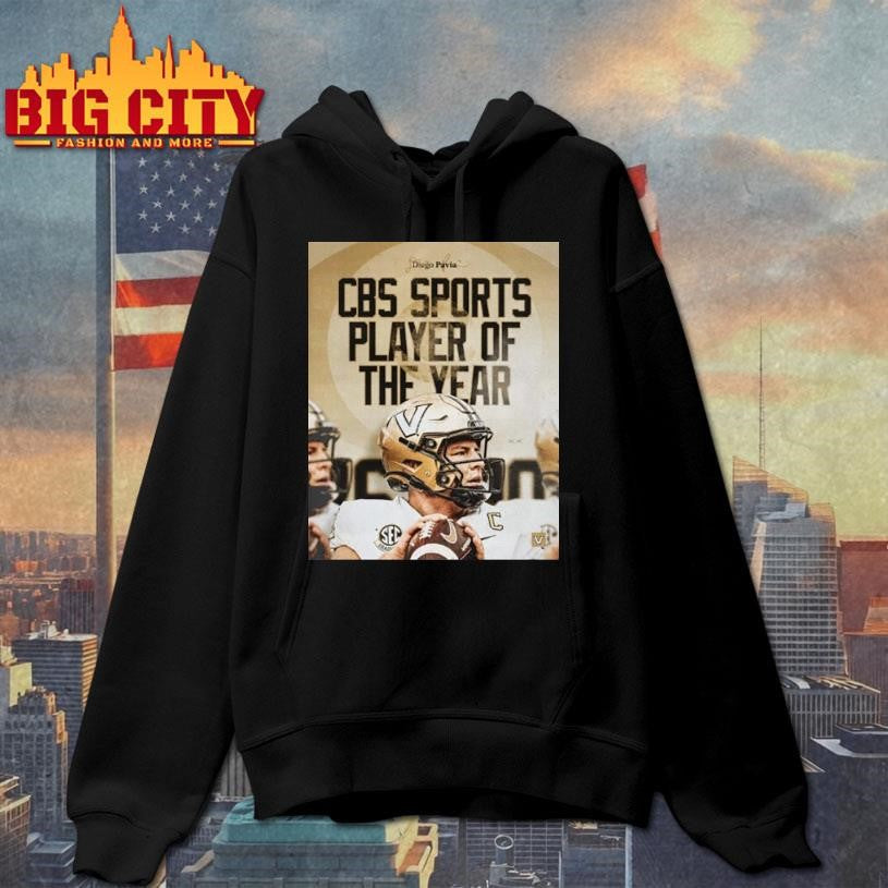 Vanderbilt Commodores Diego Pavia 2025 Cbs Sports Player Of The Year Shirt