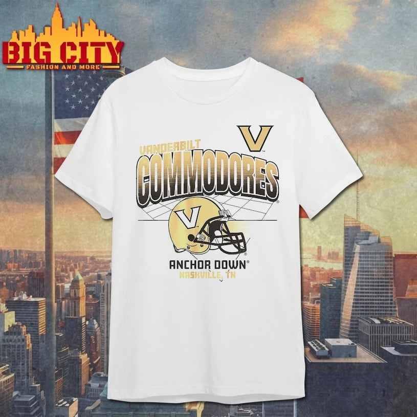 Vanderbilt Commodores Helmet Grid Anchor Down Nashville Tn shirts