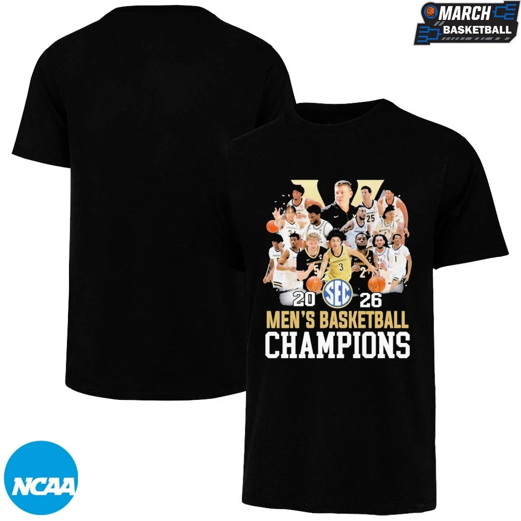 Vanderbilt Commodores SEC Men’s Basketball Champions Players T-shirts