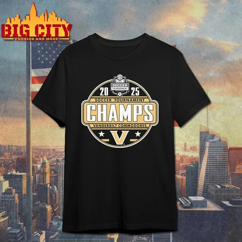 Vanderbilt Commodores soccer Tournament Champs 2025 shirt