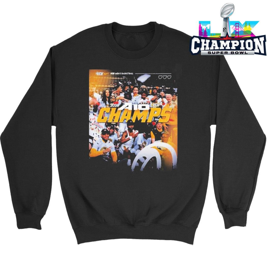 Vcu Rams Men’s Basketball 2026 Atlantic 10 Tournament Champions Shirt