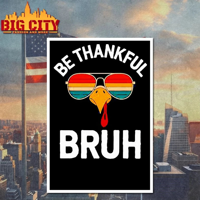Velto Bruh thanksgiving thankful Turkey boys shirt