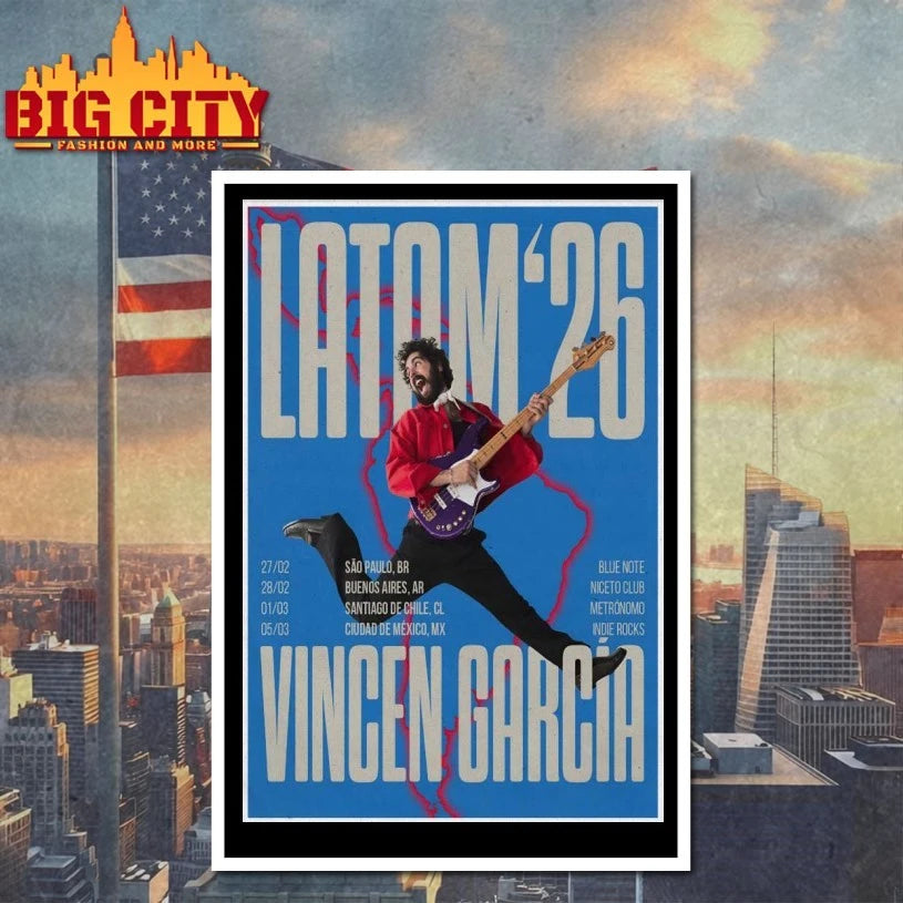 Vencen Garcia Latam Tour 2026 Poster shirt