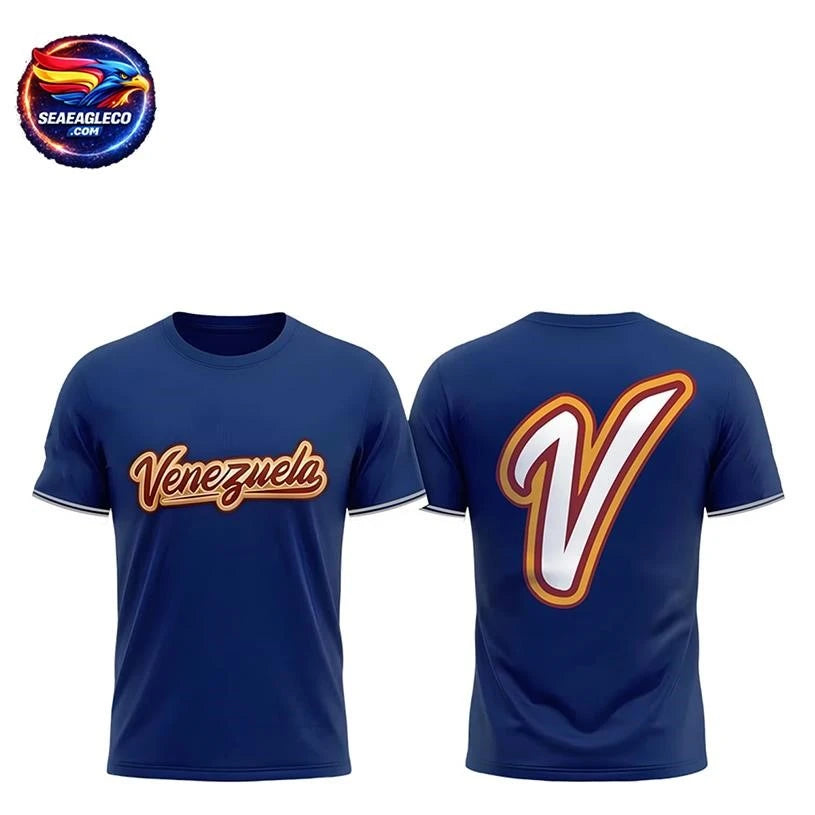 Venezuela Baseball 2026 World Baseball Classic Two Sided Shirt