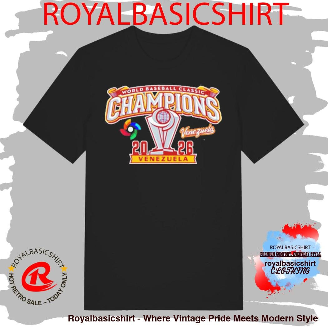 Venezuela Baseball World Baseball Classic 2026 Champions Trophy Cup Shirt