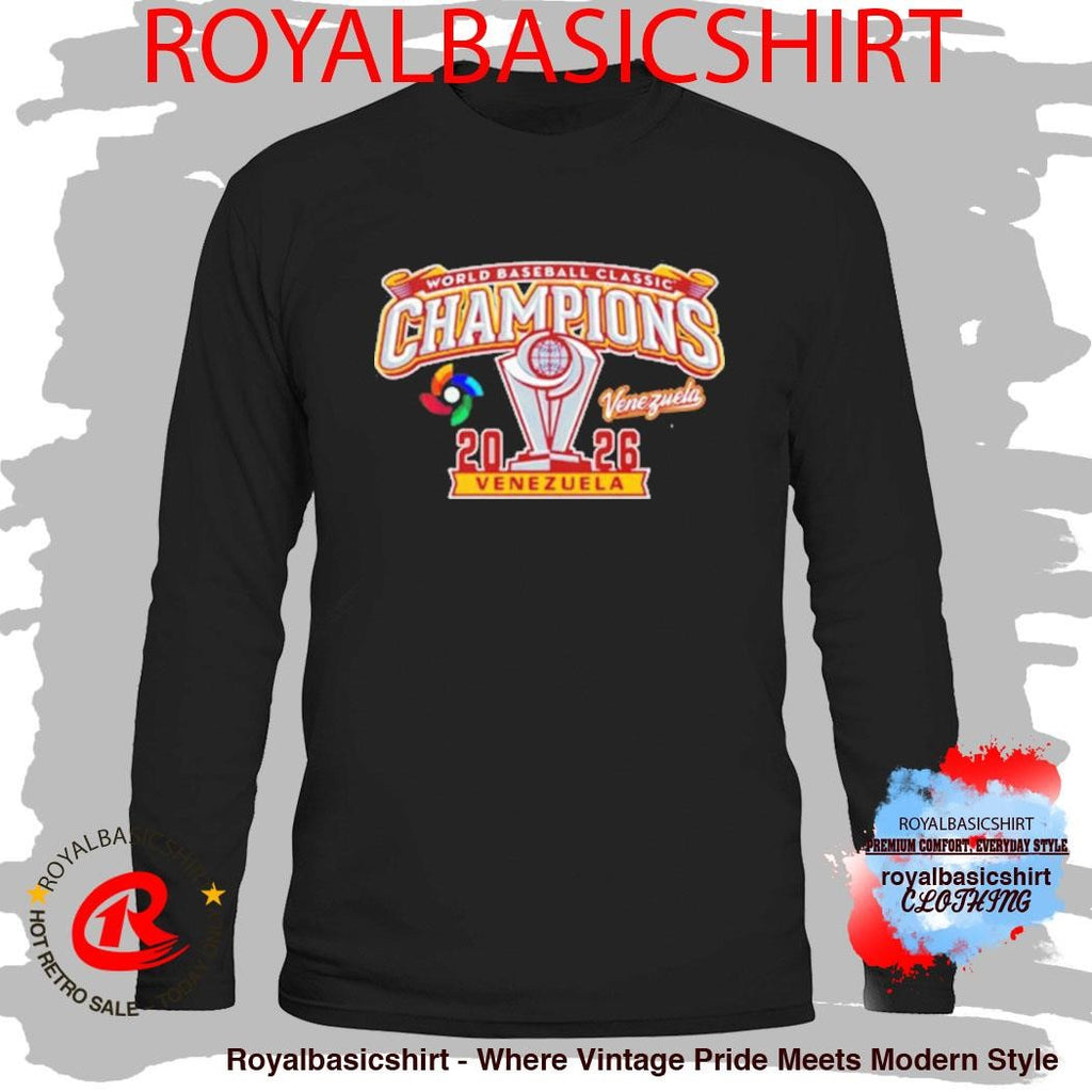Venezuela Baseball World Baseball Classic 2026 Champions Trophy Cup Shirt