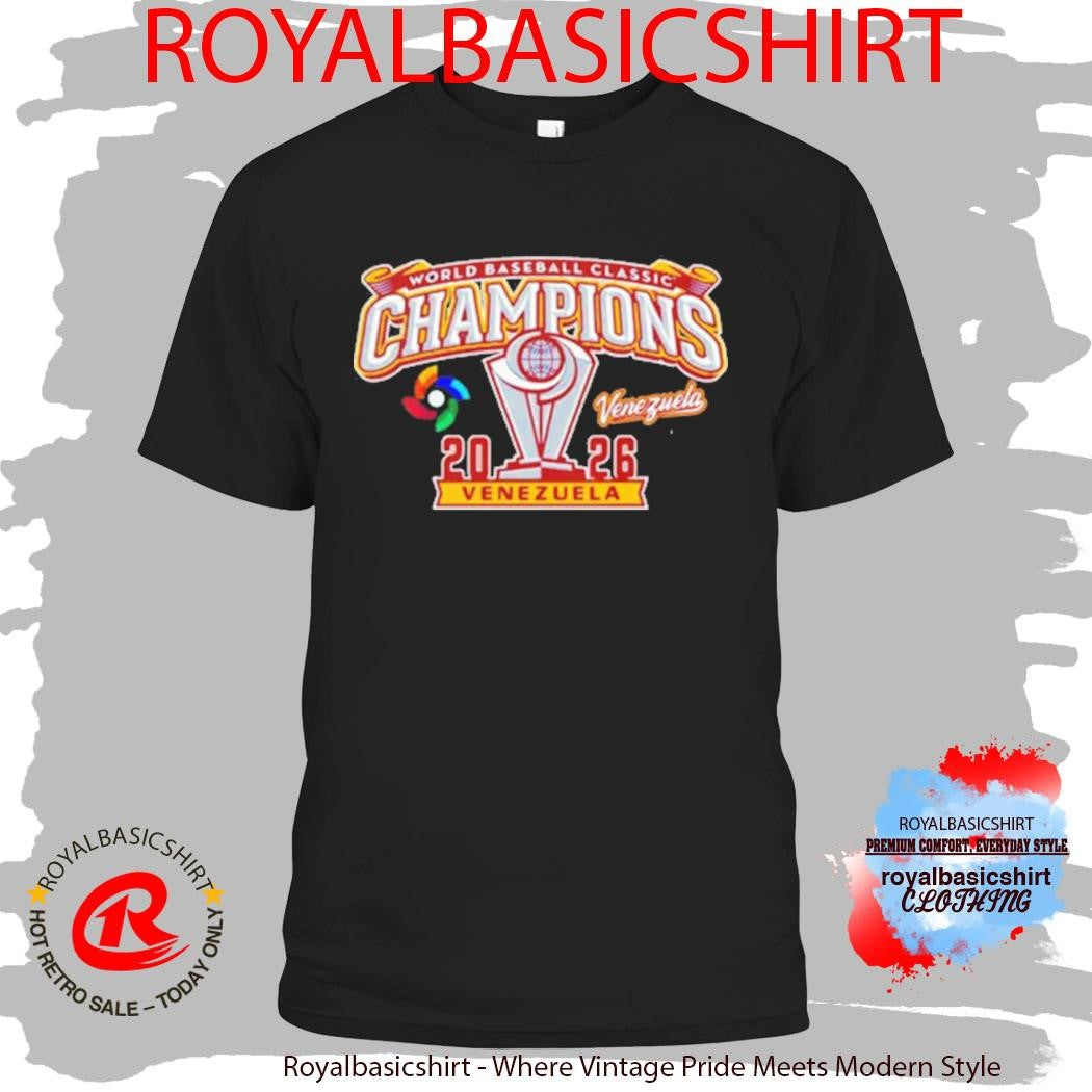 Venezuela Baseball World Baseball Classic 2026 Champions Trophy Cup Shirt